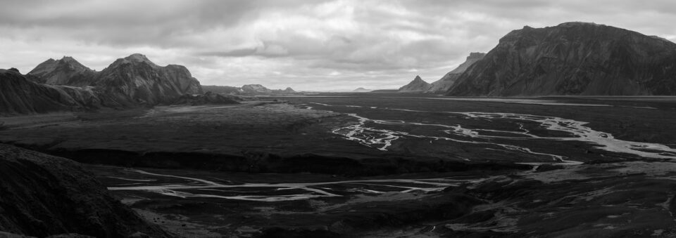 Iceland Monochrome Landscape Picture
